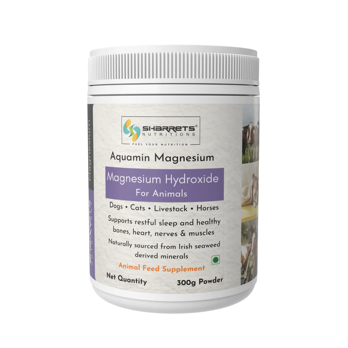 Sharrets Magnesium Powder for Horses & Livestock – Aquamin® Marine Magnesium 300g