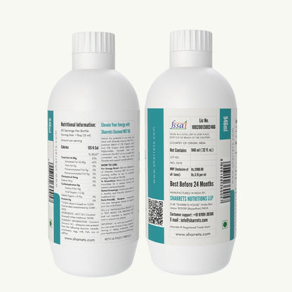 Pure Coconut MCT Oil in India – Premium MCT Oil for Keto, Weight Loss &amp; Energy | Sharrets