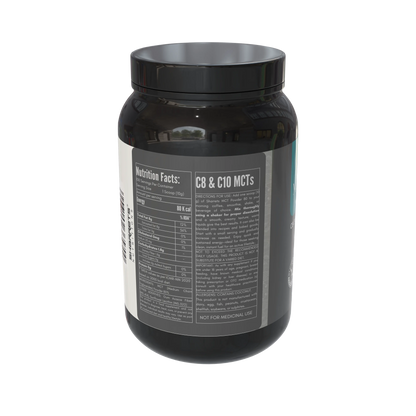 Sharrets MCT Powder 80 1kg back label nutrition facts directions ingredients and product information