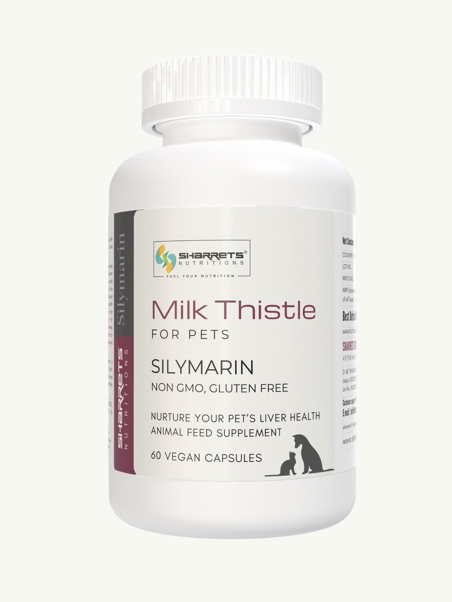 Milk Thistle Capsules for Pets - Sharrets Nutritions LLP