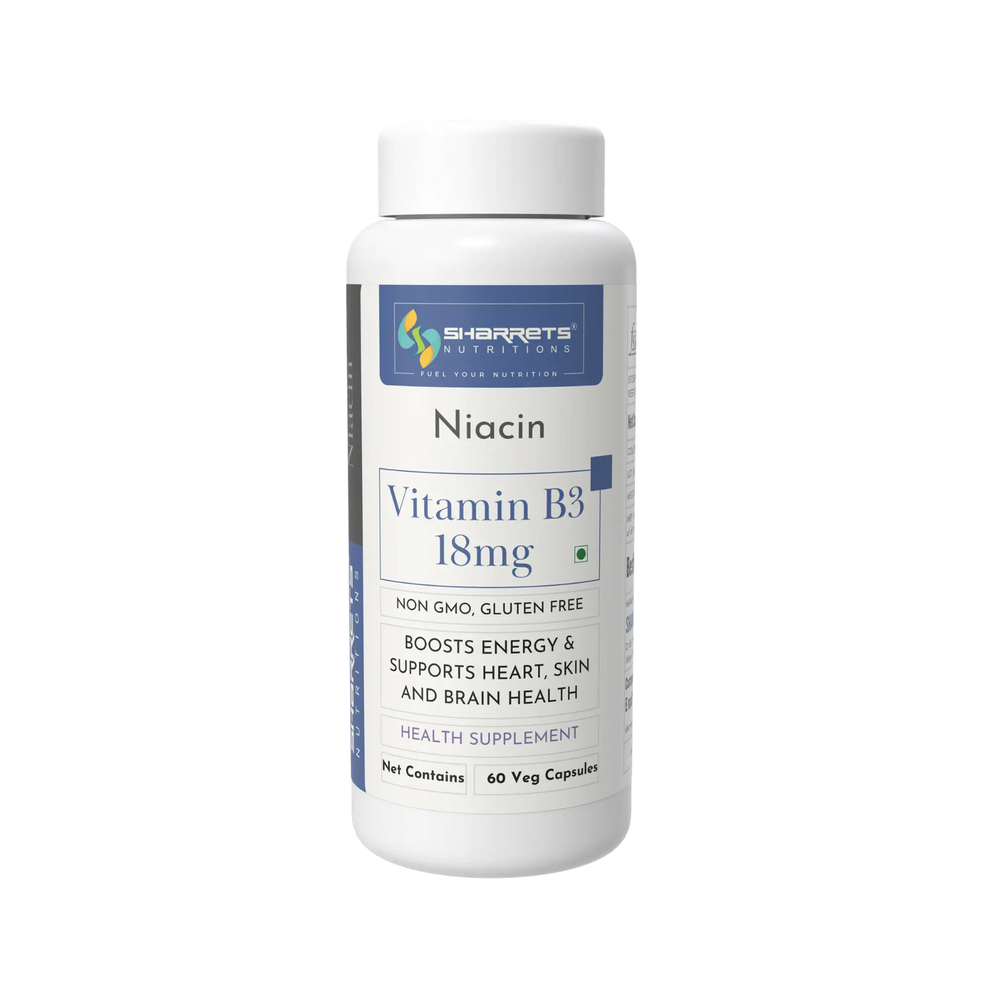 Vitamin B3 (Niacin) 18 mg Capsules – Supports Energy, Skin & Metabolism
