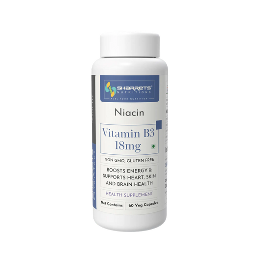Vitamin B3 (Niacin) 18 mg Capsules – Supports Energy, Skin & Metabolism
