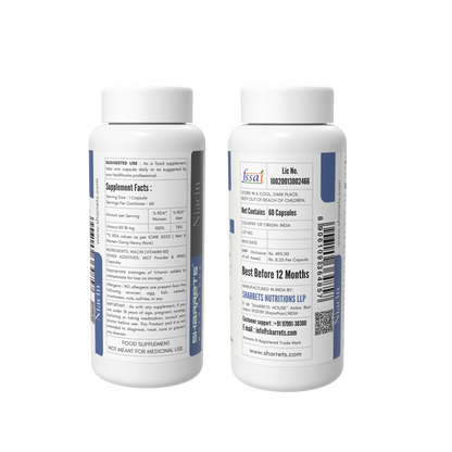 Vitamin B3 (Niacin) 18 mg Capsules – Supports Energy, Skin & Metabolism