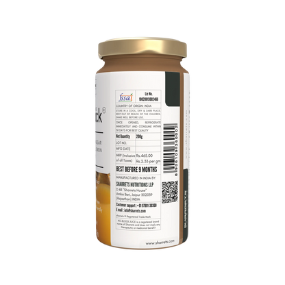 Sharrets Apple Cider Vinegar Garlic Ginger Lemon Honey Drink - No Block Juice 200g glass bottle