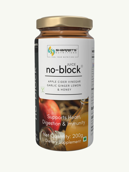 Apple Cider Vinegar Garlic Ginger Lemon Honey Drink - No Block Juice