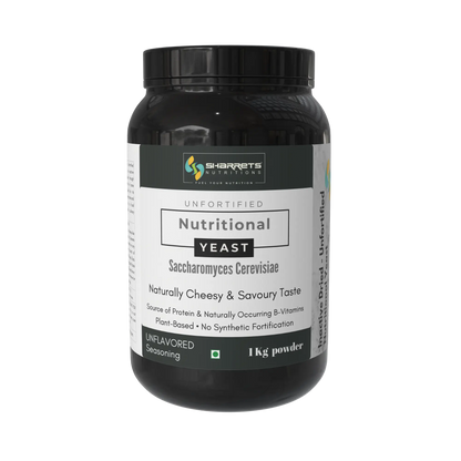 Sharrets Nutritions Premium Unfortified Nutritional Yeast in India – Pure & Natural & Vegan -1kg