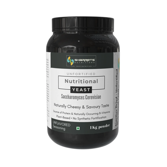 Sharrets Nutritions Premium Unfortified Nutritional Yeast in India – Pure & Natural & Vegan -1kg