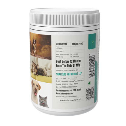 Nutritional yeast powder for dogs and cats 200g inactive dried yeast supporting skin coat digestion and energy