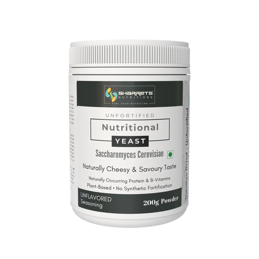 Sharrets Unfortified Nutritional Yeast (Nooch) 200g Powder | Vegan Seasoning India 