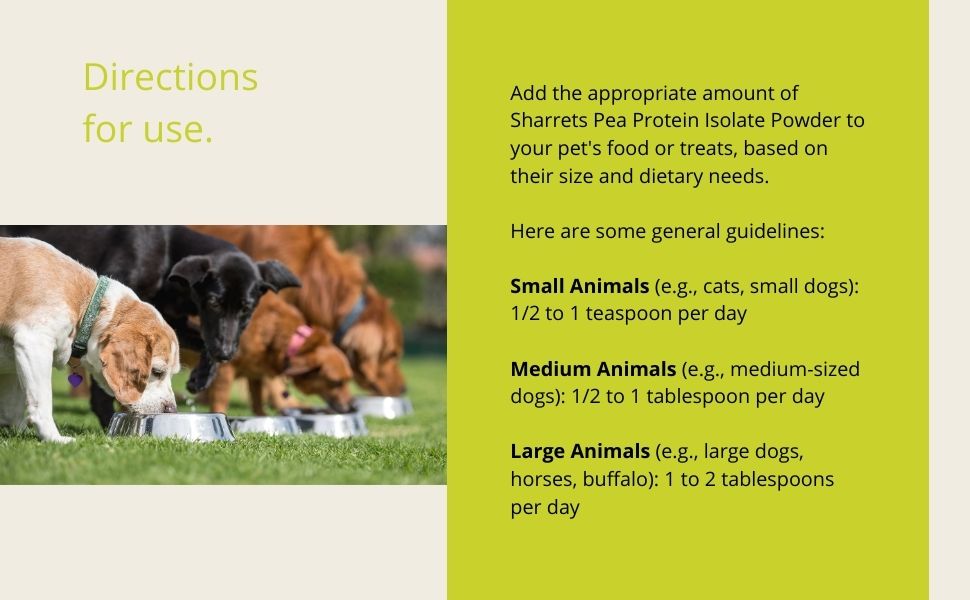 Natural Pea Protein Supplements for dogs