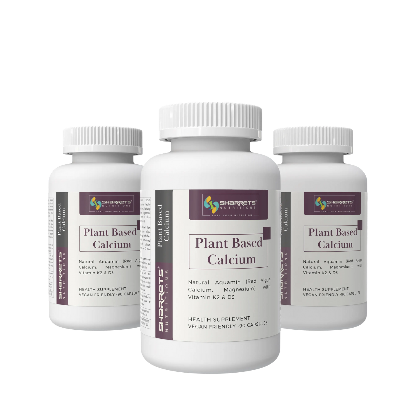 Plant Based Calcium Supplement – Aquamin Red Algae Calcium with Vitamin D3 & K2