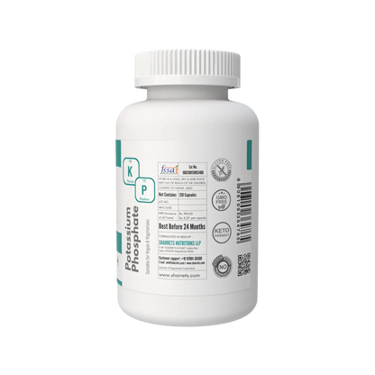 Manufacturer address and FSSAI license details of Sharrets Potassium Phosphate Dibasic Capsules supplement