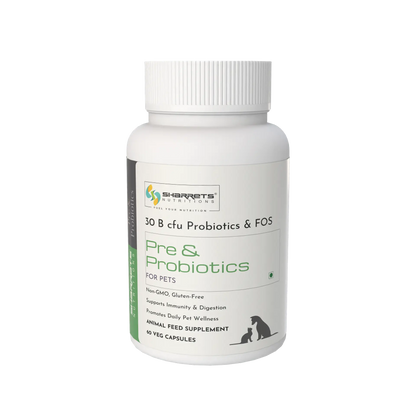 Prebiotic & probiotic capsules for dogs and cats – 30 billion CFU gut health supplement for digestion and immunity