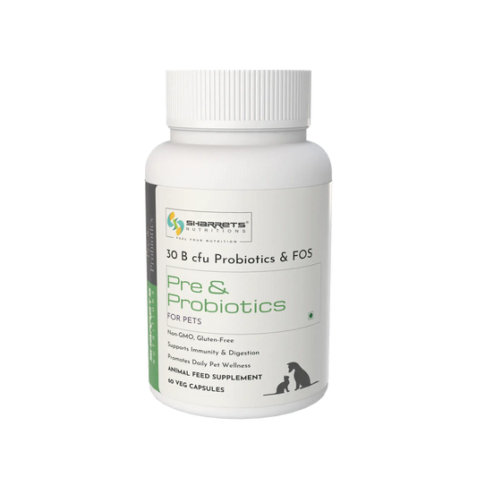 Prebiotic & probiotic capsules for dogs and cats – 30 billion CFU gut health supplement for digestion and immunity