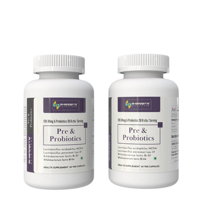 Pre & Probiotic Capsules 30 Billion CFU - Gut Microbiome Support (2x60 Capsules)