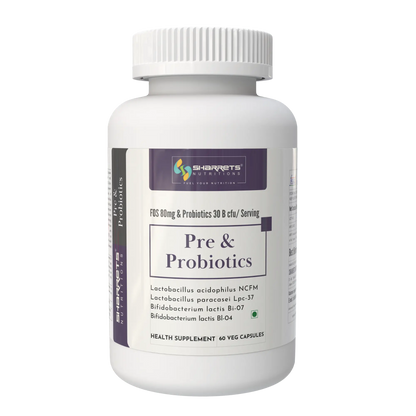 Pre & Probiotic Capsules 30 Billion CFU - Gut Microbiome Support (60 Capsules)