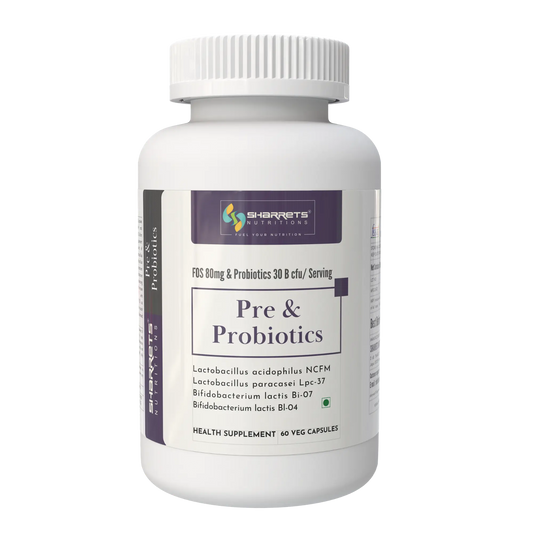 Pre & Probiotic Capsules 30 Billion CFU - Gut Microbiome Support (60 Capsules)