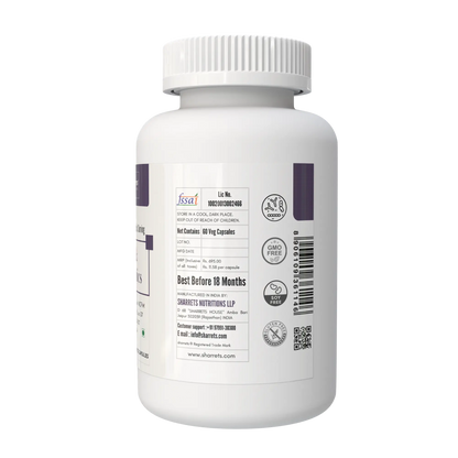 Pre & Probiotic Capsules 30 Billion CFU - Gut Microbiome Support (60 Capsules) right panel