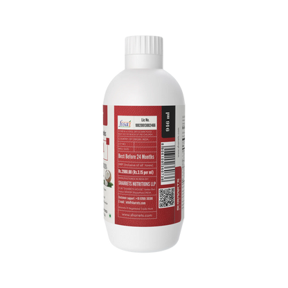 Label of Premium Keto MCT Oil C8 C10 70:30 blend medium chain triglycerides supplement