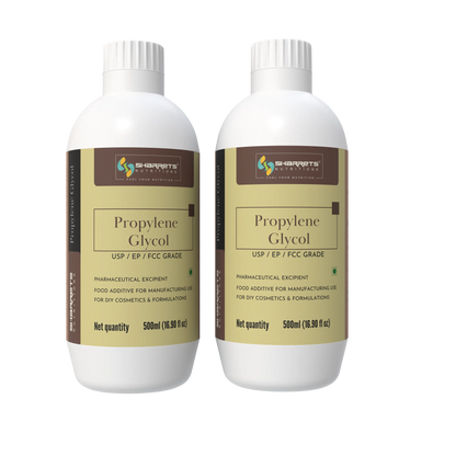 Propylene Glycol USP Food Grade 500ml x2 bottles by Sharrets Nutritions – USP EP FCC food and pharma grade solvent