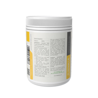 Pure Vitamin C powder for pets and animals – L-Ascorbic Acid supplement for immune support and joint health
