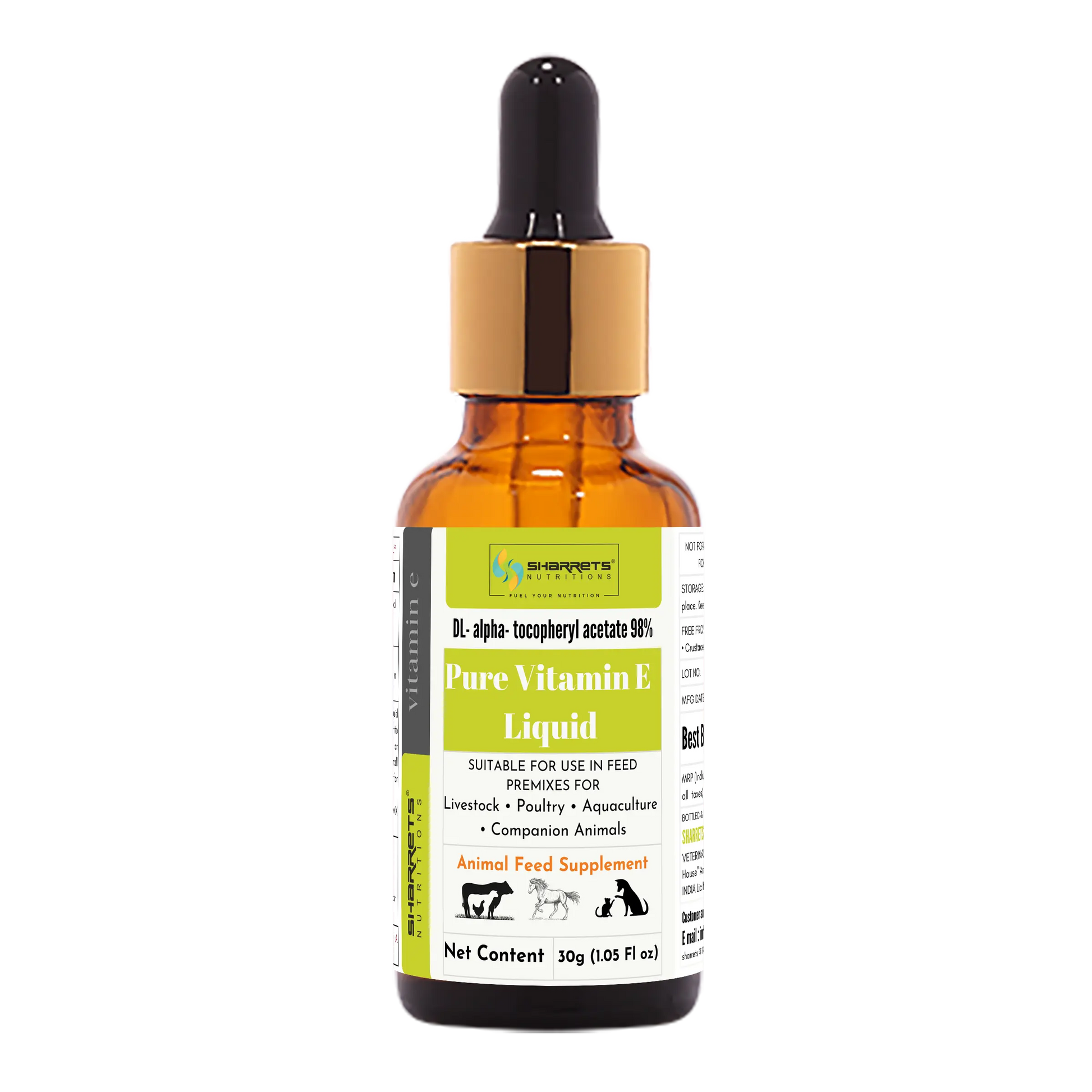 Pure Vitamin E Acetate Oil for Pets & Animals