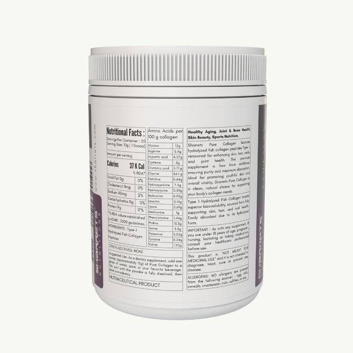 Pure Hydrolyzed Fish Collagen Powder - Sharrets Nutritions LLP