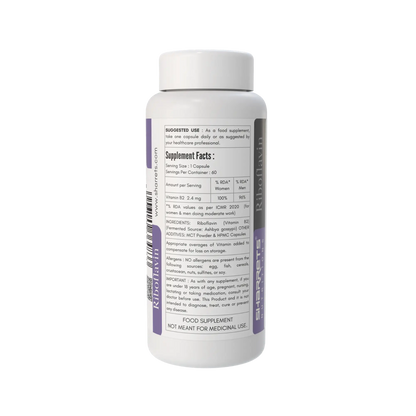 Best Vitamin B2 Supplement- Naturally Fermented Vitamin B2 2.4 mg – ICMR 2020 RDA Support