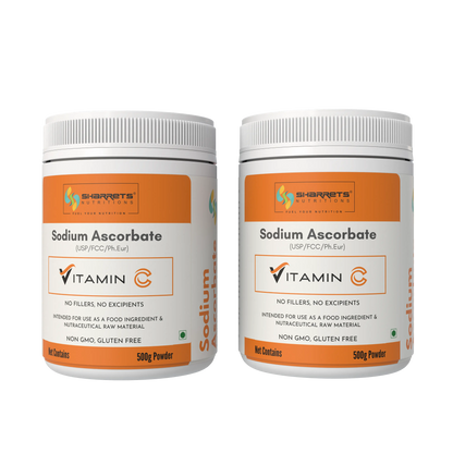 Sodium Ascorbate Vitamin C Powder USP Food Grade – 200g x 2 Pack