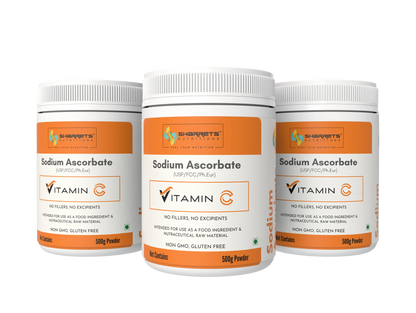Sodium Ascorbate Vitamin C Powder USP and FCC Grade – 200g x 3 Pack