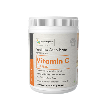 Sodium Ascorbate Vitamin C Powder for Pets Dogs Cats and Livestock 500g buffered vitamin C supplement for animals