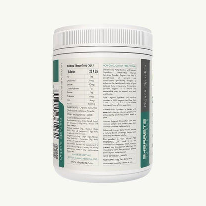 Spirulina Powder Organic for Pets - Sharrets Nutritions LLP