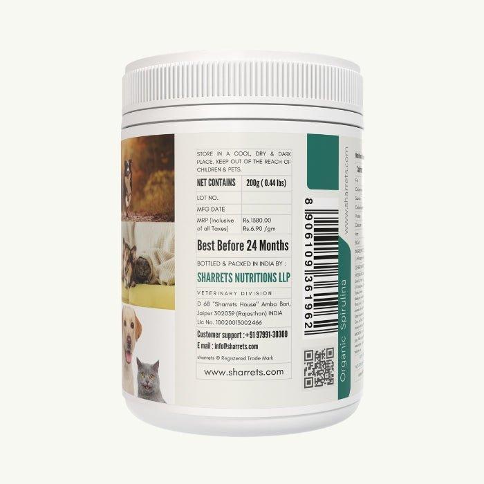 Spirulina Powder Organic for Pets - Sharrets Nutritions LLP