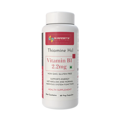 Vitamin B1 (Thiamine) 2.2mg Capsules – Energy & Metabolism Support