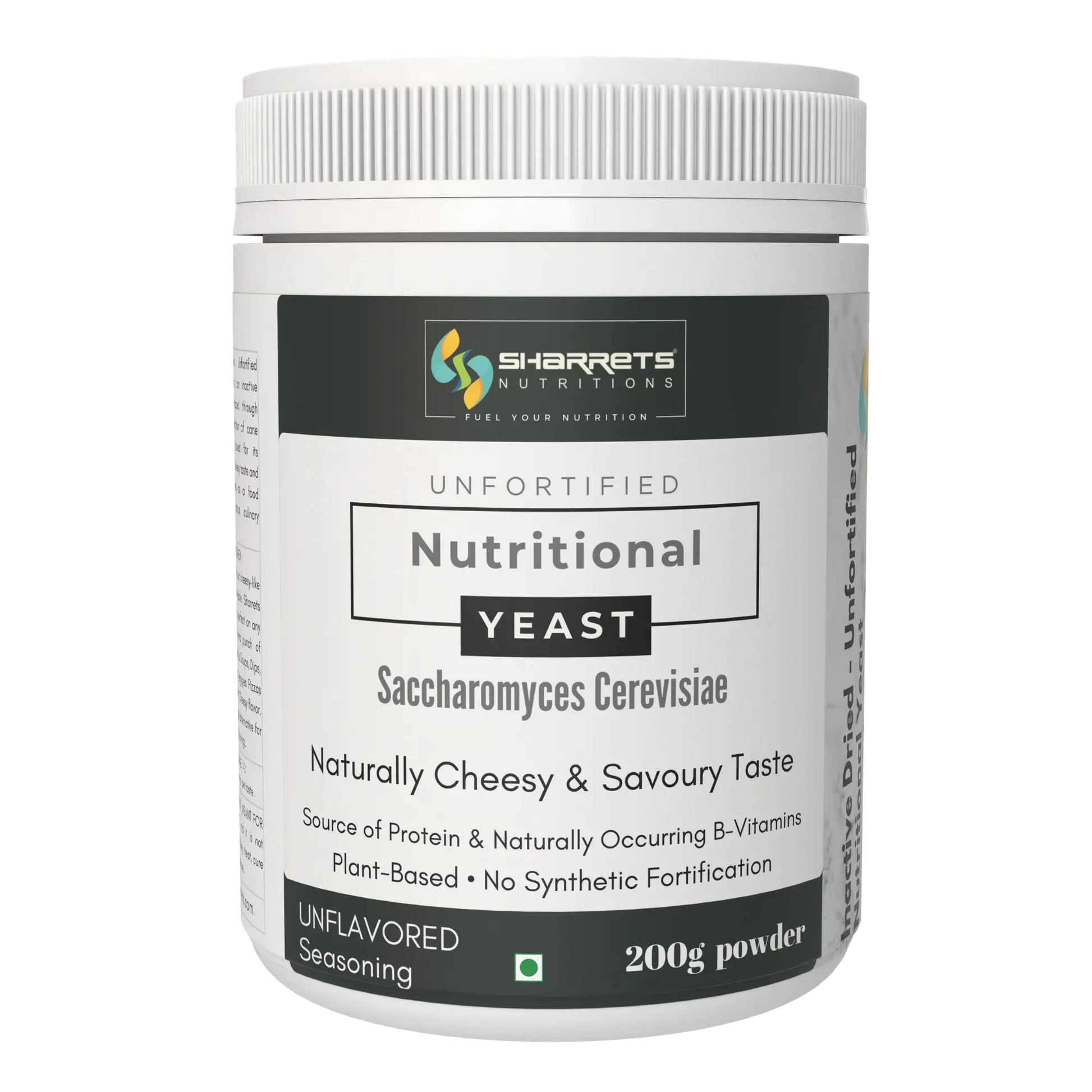 Sharrets Premium Unfortified Nutritional Yeast in India – Pure & Natural & Vegan- 200g