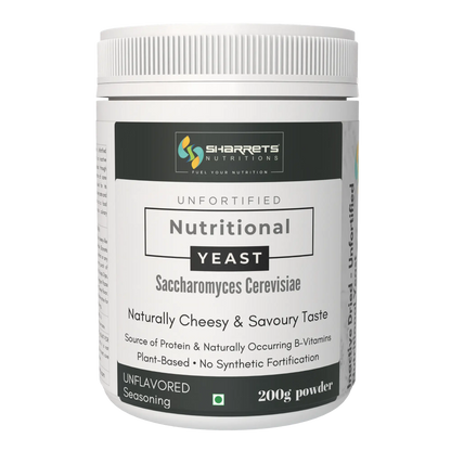 Sharrets Premium Unfortified Nutritional Yeast in India – Pure & Natural & Vegan- 200g