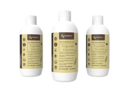 Vegetable glycerin 1 kg x 3 pack USP food grade edible plant glycerin