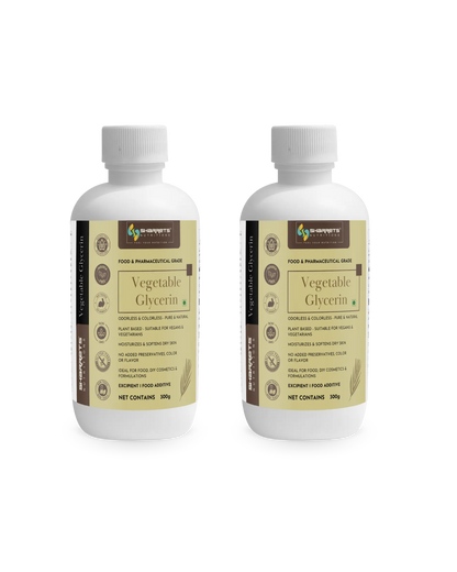 Vegetable glycerin food grade 2 x 300g pack USP edible plant derived glycerin
