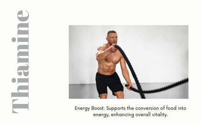 Vitamin B1 Thiamine Supplement for Energy Production and Metabolism Support