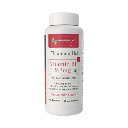 Vitamin B1 Thiamine Supplement 2.2 mg Capsules - sharrets 