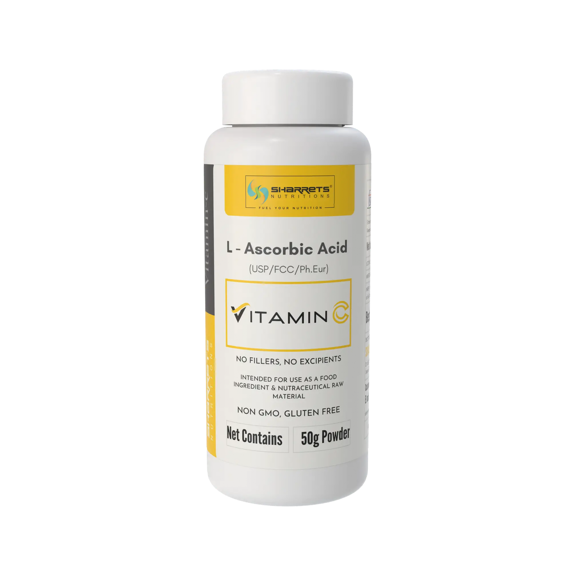 Pure L Ascorbic Acid (Vitamin C) Powder USP/FCC/Ph.Eur – High Potency Food & Pharma Grade