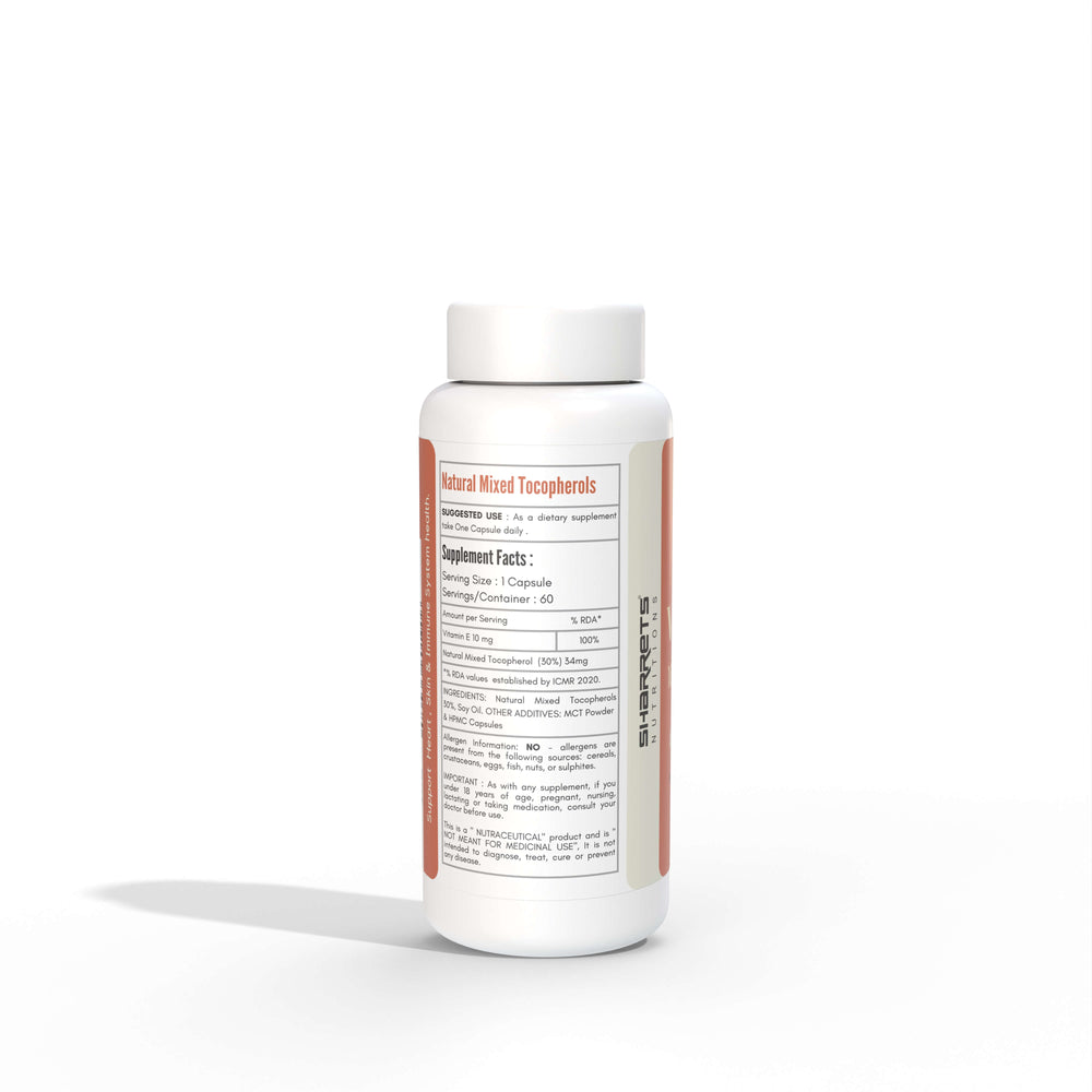 Natural Mixed Tocopherol  - Vitamin E Capsules