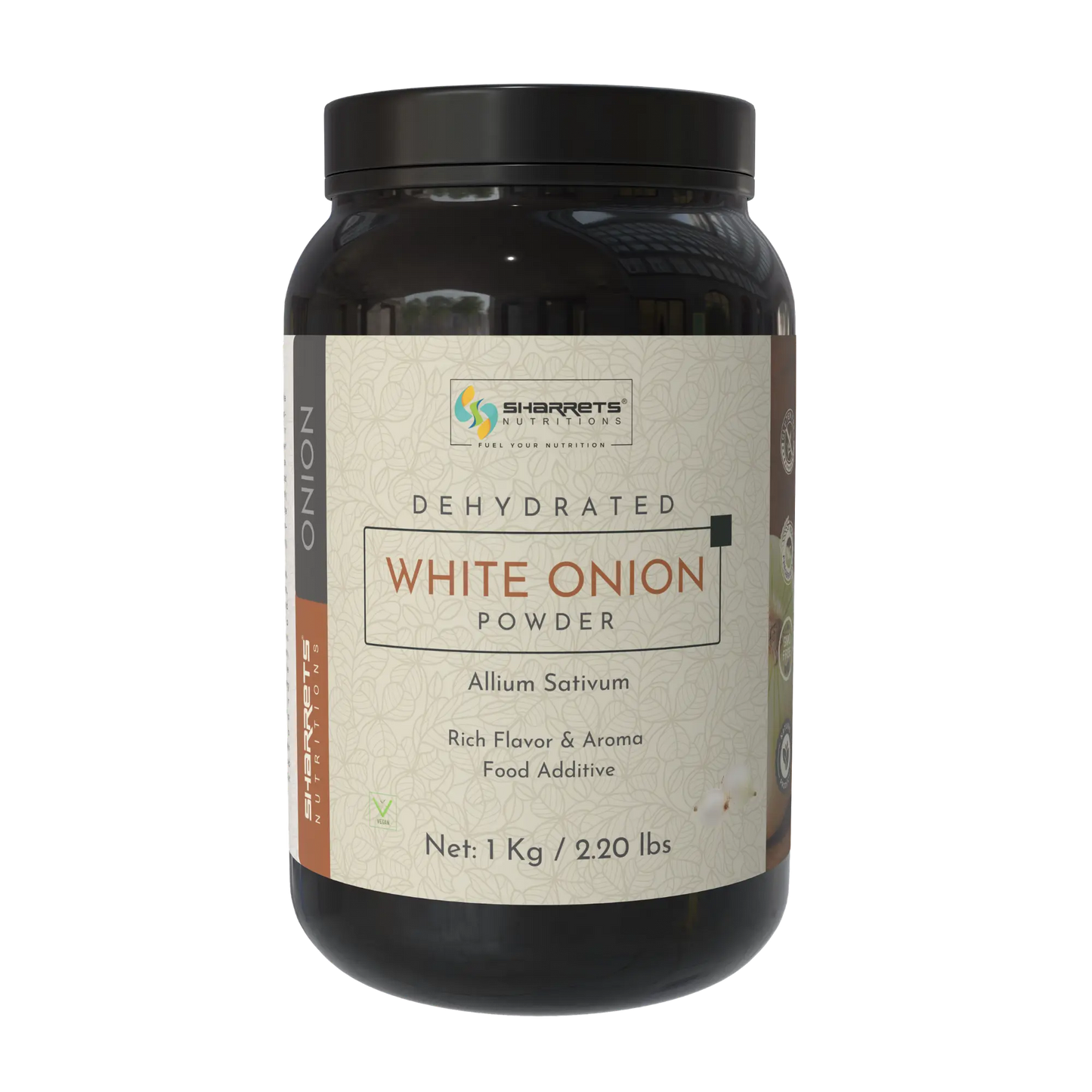 Sharrets Pure Dehydrated White Onion Powder (Allium Cepa) – Natural Onion Powder-1kg