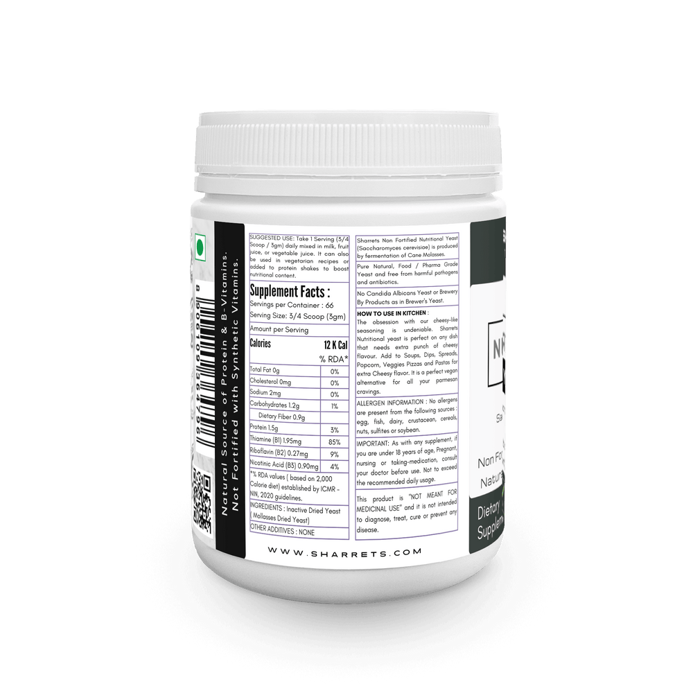 nutritional yeast unfortified